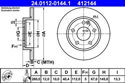 Bremžu disks ATE 24.0112-0144.1 (pārdošanas vienība - 1 gab.)_2