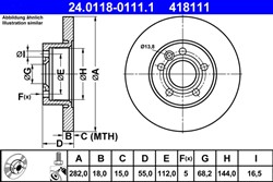 Bremžu disks ATE 24.0118-0111.1 (pārdošanas vienība - 1 gab.)_2