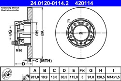 Bremžu disks ATE 24.0120-0114.2 (pārdošanas vienība - 1 gab.)_2