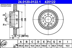 Bremžu disks ATE 24.0120-0122.1 (pārdošanas vienība - 1 gab.)_2