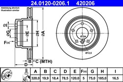 Bremžu disks ATE 24.0120-0206.1 (pārdošanas vienība - 1 gab.)_2