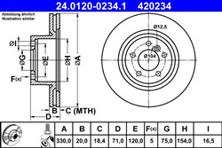 Bremžu disks ATE 24.0120-0234.1 (pārdošanas vienība - 1 gab.)_2