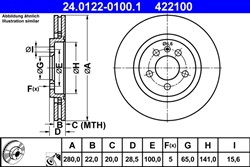 Bremžu disks ATE 24.0122-0100.1 (pārdošanas vienība - 1 gab.)_0