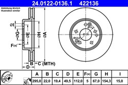 Bremžu disks ATE 24.0122-0136.1 (pārdošanas vienība - 1 gab.)_2