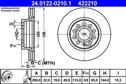 Bremžu disks ATE 24.0122-0210.1 (pārdošanas vienība - 1 gab.)_2