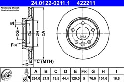 Bremžu disks ATE 24.0122-0211.1 (pārdošanas vienība - 1 gab.)_2