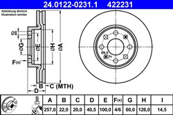 Bremžu disks ATE 24.0122-0231.1 (pārdošanas vienība - 1 gab.)_2