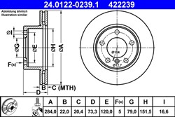 Bremžu disks ATE 24.0122-0239.1 (pārdošanas vienība - 1 gab.)_2