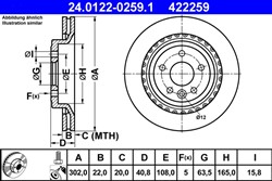 Bremžu disks ATE 24.0122-0259.1 (pārdošanas vienība - 1 gab.)_2