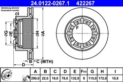 Bremžu disks ATE 24.0122-0267.1 (pārdošanas vienība - 1 gab.)_0