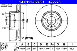 Bremžu disks ATE 24.0122-0278.1 (pārdošanas vienība - 1 gab.)_2