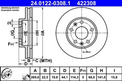 Bremžu disks ATE 24.0122-0308.1 (pārdošanas vienība - 1 gab.)_0