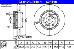 Bremžu disks ATE 24.0123-0110.1 (pārdošanas vienība - 1 gab.)_2