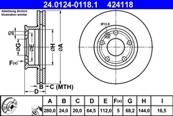 Bremžu disks ATE 24.0124-0118.1 (pārdošanas vienība - 1 gab.)_2