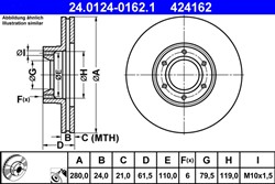 Bremžu disks ATE 24.0124-0162.1 (pārdošanas vienība - 1 gab.)_2