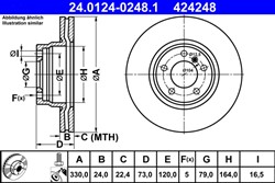 Bremžu disks ATE 24.0124-0248.1 (pārdošanas vienība - 1 gab.)_2