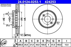 Bremžu disks ATE 24.0124-0253.1 (pārdošanas vienība - 1 gab.)_2