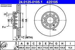 Bremžu disks ATE 24.0125-0105.1 (pārdošanas vienība - 1 gab.)_2