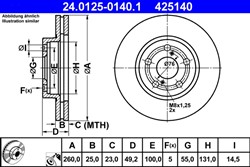 Bremžu disks ATE 24.0125-0140.1 (pārdošanas vienība - 1 gab.)_2