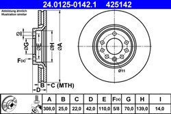 Bremžu disks ATE 24.0125-0142.1 (pārdošanas vienība - 1 gab.)_2
