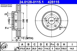Bremžu disks ATE 24.0128-0115.1 (pārdošanas vienība - 1 gab.)_2