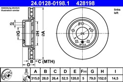 Bremžu disks ATE 24.0128-0198.1 (pārdošanas vienība - 1 gab.)_0