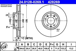 Bremžu disks ATE 24.0128-0269.1 (pārdošanas vienība - 1 gab.)_2