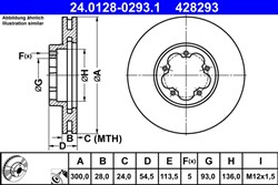 Bremžu disks ATE 24.0128-0293.1 (pārdošanas vienība - 1 gab.)_2