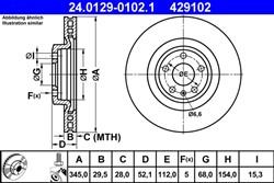 Bremžu disks ATE 24.0129-0102.1 (pārdošanas vienība - 1 gab.)_2