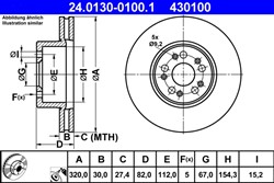 Bremžu disks ATE 24.0130-0100.1 (pārdošanas vienība - 1 gab.)_2