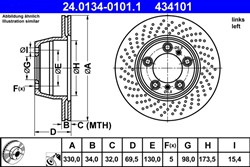 Bremžu disks ATE 24.0134-0101.1 (pārdošanas vienība - 1 gab.)_2