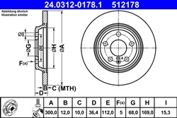 Bremžu disks ATE 24.0312-0178.1 (pārdošanas vienība - 1 gab.)_2
