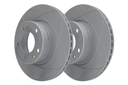 Brake disc ATE PowerDisc (1 pcs) front L/R fits BMW 5 (E34), 7 (E32)_3