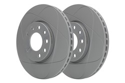 Brake disc ATE PowerDisc (1 pcs) front L/R fits LOTUS 2 ELEVEN, ELISE, EUROPA S, EXIGE; OPEL CALIBRA A, SPEEDSTER, VECTRA B; SAAB 900 II, 9-3, 9-5_3