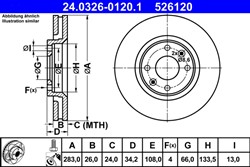 Bremžu disks ATE 24.0326-0120.1 (pārdošanas vienība - 1 gab.)_2