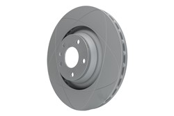 Brake disc ATE PowerDisc (1 pcs) front L/R fits AUDI A6 ALLROAD C6, A6 C6_3
