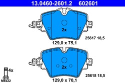 Brake Pad Set, disc brake 13.0460-2601.2_1