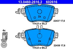 Brake Pad Set, disc brake 13.0460-2616.2_1