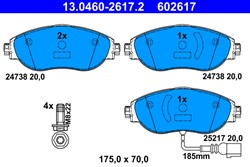 Brake Pad Set, disc brake 13.0460-2617.2_1