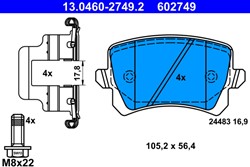 Brake Pad Set, disc brake 13.0460-2749.2_1