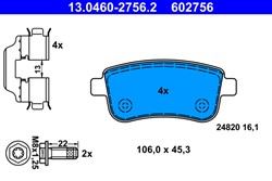 Brake Pad Set, disc brake 13.0460-2756.2_1