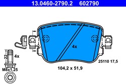 Brake Pad Set, disc brake 13.0460-2790.2_1