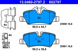 Brake Pad Set, disc brake 13.0460-2797.2_1