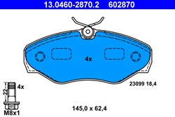 Brake Pad Set, disc brake 13.0460-2870.2_1