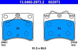 Brake Pad Set, disc brake 13.0460-2973.2_1