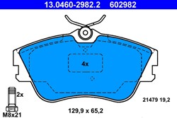 Brake Pad Set, disc brake 13.0460-2982.2_1