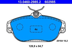 Brake Pad Set, disc brake 13.0460-2985.2
