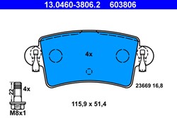 Brake Pad Set, disc brake 13.0460-3806.2_1