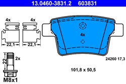 Brake Pad Set, disc brake 13.0460-3831.2_1