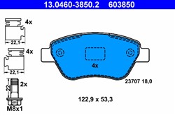 Brake Pad Set, disc brake 13.0460-3850.2